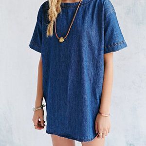 Oversized Denim Shift Dress